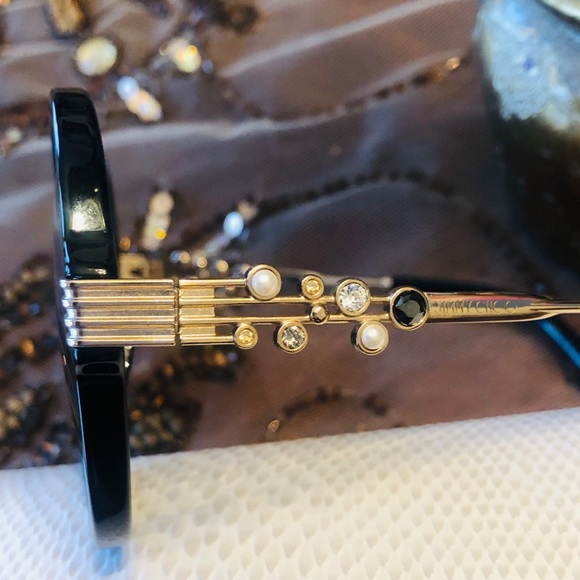 Jimmy Choo Adria 55mm Embellished Sunglasses. New. - Picture 4 of 16